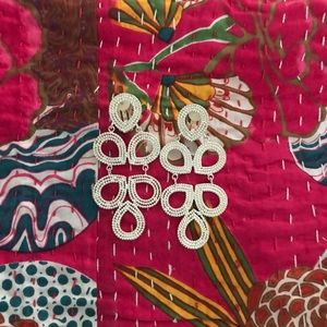 Lisi Lerch Silver Ginger clip on earrings